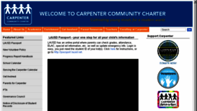 What Carpentercharter.org website looked like in 2018 (6 years ago)