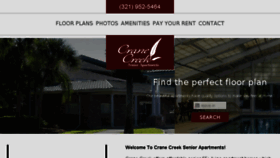 What Crane-creek-apartments.com website looked like in 2018 (8 years ago)