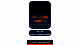 What Cpucodeschool.com website looked like in 2018 (6 years ago)