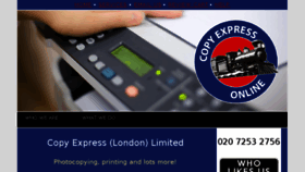What Copyexpress.co.uk website looked like in 2018 (6 years ago)