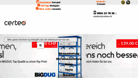 What Certeo.ch website looked like in 2018 (6 years ago)