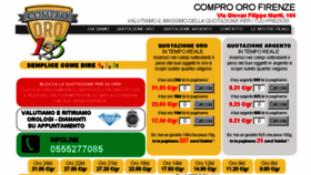 What Compro-oro-firenze.it website looked like in 2018 (6 years ago)