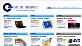 What Cantieriinformatici.com website looked like in 2018 (6 years ago)