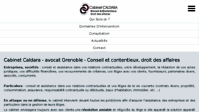 What Caldara-avocat-grenoble.fr website looked like in 2018 (6 years ago)