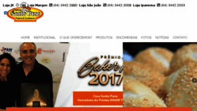 What Casasantopane.com.br website looked like in 2018 (6 years ago)