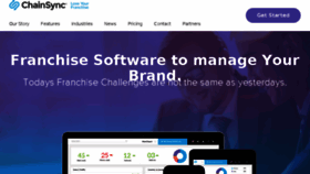 What Chainsync.com website looked like in 2018 (6 years ago)