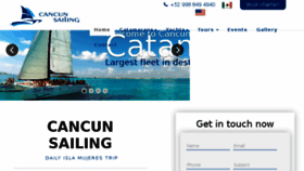 What Cancunsailing.com website looked like in 2018 (6 years ago)