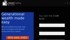 What Creditcapitalbuilders.com website looked like in 2018 (6 years ago)