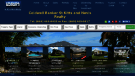 What Coldwellbankerstkittsnevis.com website looked like in 2018 (6 years ago)
