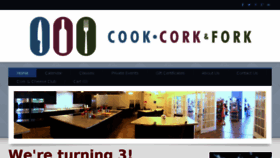 What Cookcorkandfork.com website looked like in 2018 (6 years ago)