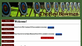 What Chorleybowmen.co.uk website looked like in 2018 (6 years ago)