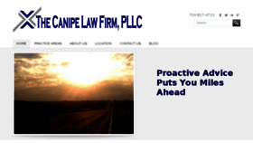 What Canipelaw.com website looked like in 2018 (6 years ago)