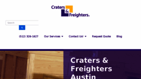 What Cratersandfreightersaustin.com website looked like in 2018 (6 years ago)
