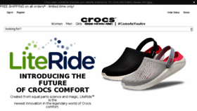 What Crocs.co.uk website looked like in 2018 (7 years ago)