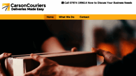 What Carsoncouriers.com website looked like in 2018 (6 years ago)