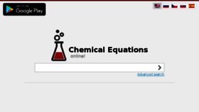 What Chemequations.com website looked like in 2018 (6 years ago)