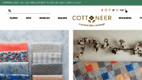 What Cottoneerfabrics.com website looked like in 2018 (6 years ago)