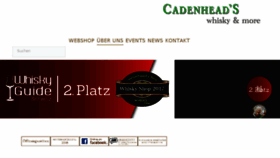 What Cadenheads.ch website looked like in 2018 (6 years ago)