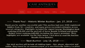 What Caseantiques.com website looked like in 2018 (6 years ago)