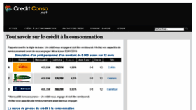 What Creditconso.net website looked like in 2018 (6 years ago)
