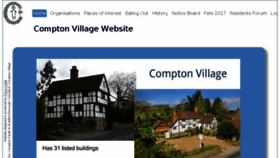 What Compton-surrey.co.uk website looked like in 2018 (6 years ago)