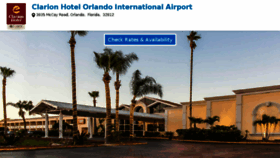 What Clarionhotelbyorlandoairport.com website looked like in 2018 (6 years ago)