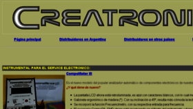 What Creatronica.net website looked like in 2018 (6 years ago)