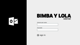 What Correoweb.bimbaylola.com website looked like in 2018 (6 years ago)