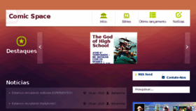 What Comicspace.com.br website looked like in 2018 (6 years ago)