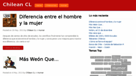 What Chilean.cl website looked like in 2018 (6 years ago)