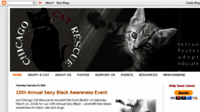 What Chicagocatrescue.org website looked like in 2018 (6 years ago)