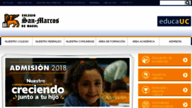 What Colegiosanmarcos.cl website looked like in 2018 (6 years ago)
