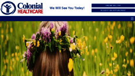 What Colonialhealthcare.com website looked like in 2018 (6 years ago)