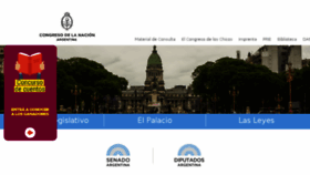What Congreso.gob.ar website looked like in 2018 (6 years ago)
