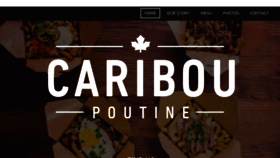 What Cariboupoutine.co.uk website looked like in 2018 (6 years ago)