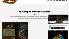 What Cukierniabajka.pl website looked like in 2018 (6 years ago)