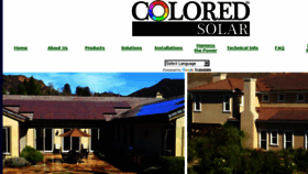 What Coloredsolar.com website looked like in 2018 (6 years ago)