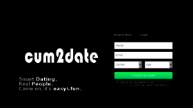 What Cum2date.com website looked like in 2018 (6 years ago)