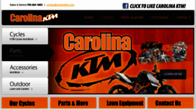 What Carolinaktm.com website looked like in 2018 (6 years ago)