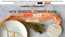 What Cuentasehistorias.com website looked like in 2018 (6 years ago)