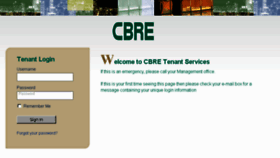What Cbretenantrequests.com website looked like in 2018 (6 years ago)