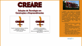 What Creare.com.br website looked like in 2018 (6 years ago)