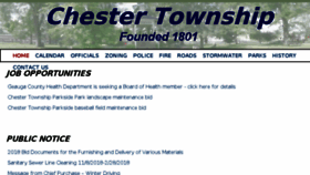 What Chestertwp.com website looked like in 2018 (6 years ago)
