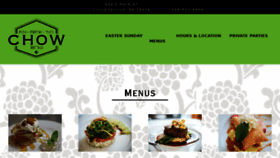 What Chowbistro.com website looked like in 2018 (6 years ago)