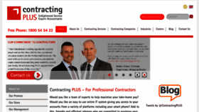 What Contractingplus.com website looked like in 2018 (6 years ago)