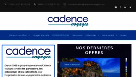 What Cadencevoyages.com website looked like in 2018 (6 years ago)