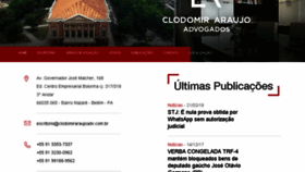 What Clodomiraraujoadv.com.br website looked like in 2018 (6 years ago)