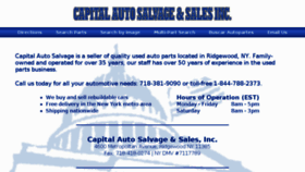 What Capitalautosalvage.net website looked like in 2018 (6 years ago)