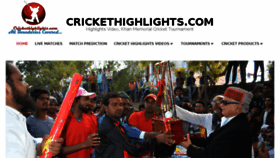 What Crickethighlights.com website looked like in 2018 (6 years ago)