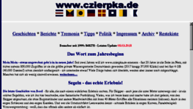 What Czierpka.de website looked like in 2018 (6 years ago)